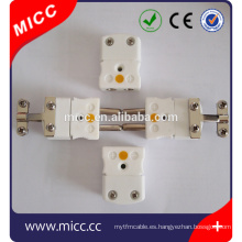 Conector de cerámica con clavija redonda MICC viene con abrazaderas